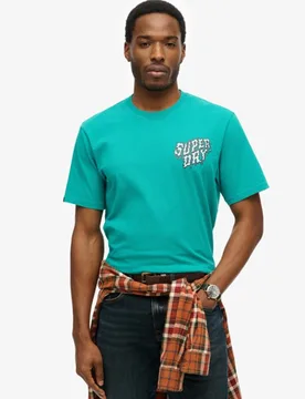 Superdry Herren Lässiges Outdoor-narrativ-t-shirt Turquoise - Größe: Xxxl - 39.99 - FashionsVida
