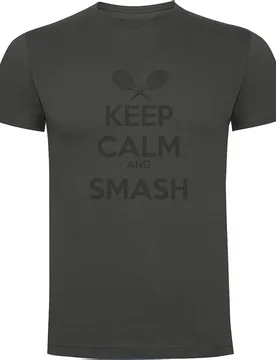 Keep Calm And Smash Short Sleeve T-shirt Lead M - Kruskis - FashionsVida