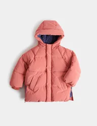 Borg Lined Padded Coat (2-8 Yrs) Orange male