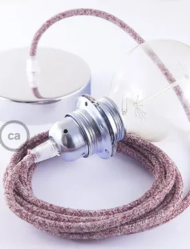 Cables Lampe Suspendue Pendel Pour Abat-jour Rs83 1 M Glittering Red / Chrome Plated One Size - Creative - FashionsVida