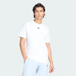 T-SHIRT CON COLLETTO INGEGNERIZZATO E RIGHE SUL PETTO XS White