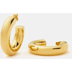 Pendientes de aro Chubbies dorados