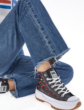 Sneakers Platform Kaya Mid Fly Nero 38