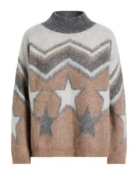Rollkragenpullover Damen Hellgrau M,S,XS Damen