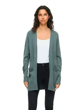 Cardigan Ril Open Balsam Green / Dark Melange 2XL