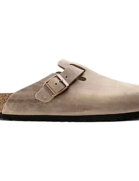 Sabots Boston Soft Footbed Natural Leather Oiled Tabacco Brown EU 45 Homme - Birkenstock - FashionsVida