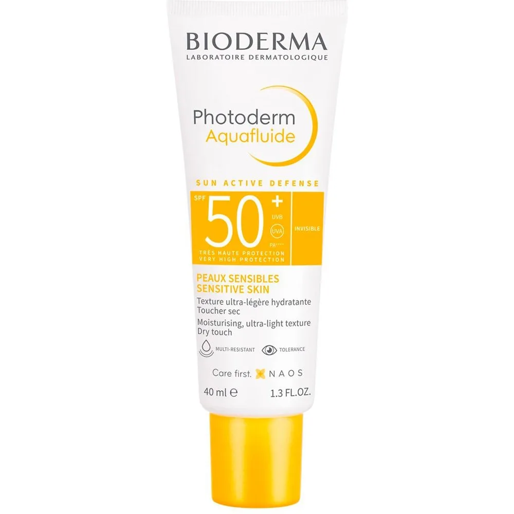 Protección Solar Photoderm Max AquaFluide Incoloro SPF 50+ UVA24 - BIODERMA - FashionsVida