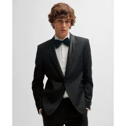 Chaqueta de esmoquin extra slim fit de mezcla de lana Hombre