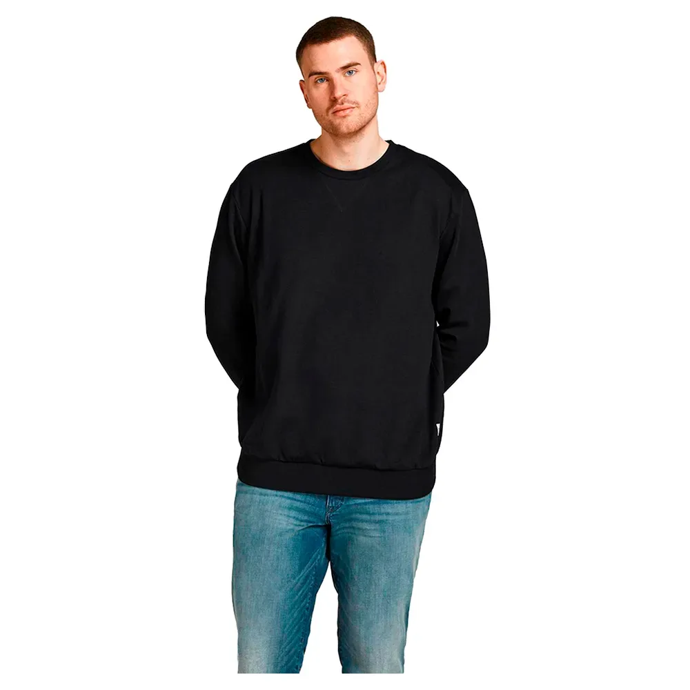Sweat-shirt Basic Plus Size Black 7XL - Jack & jones - FashionsVida