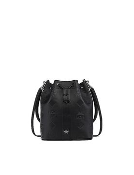 Ledertasche - Bucket Bag DESSAU Medium schwarz damen