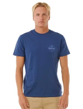T-shirt à Manches Courtes Staple Washed Navy M - Rip curl - FashionsVida