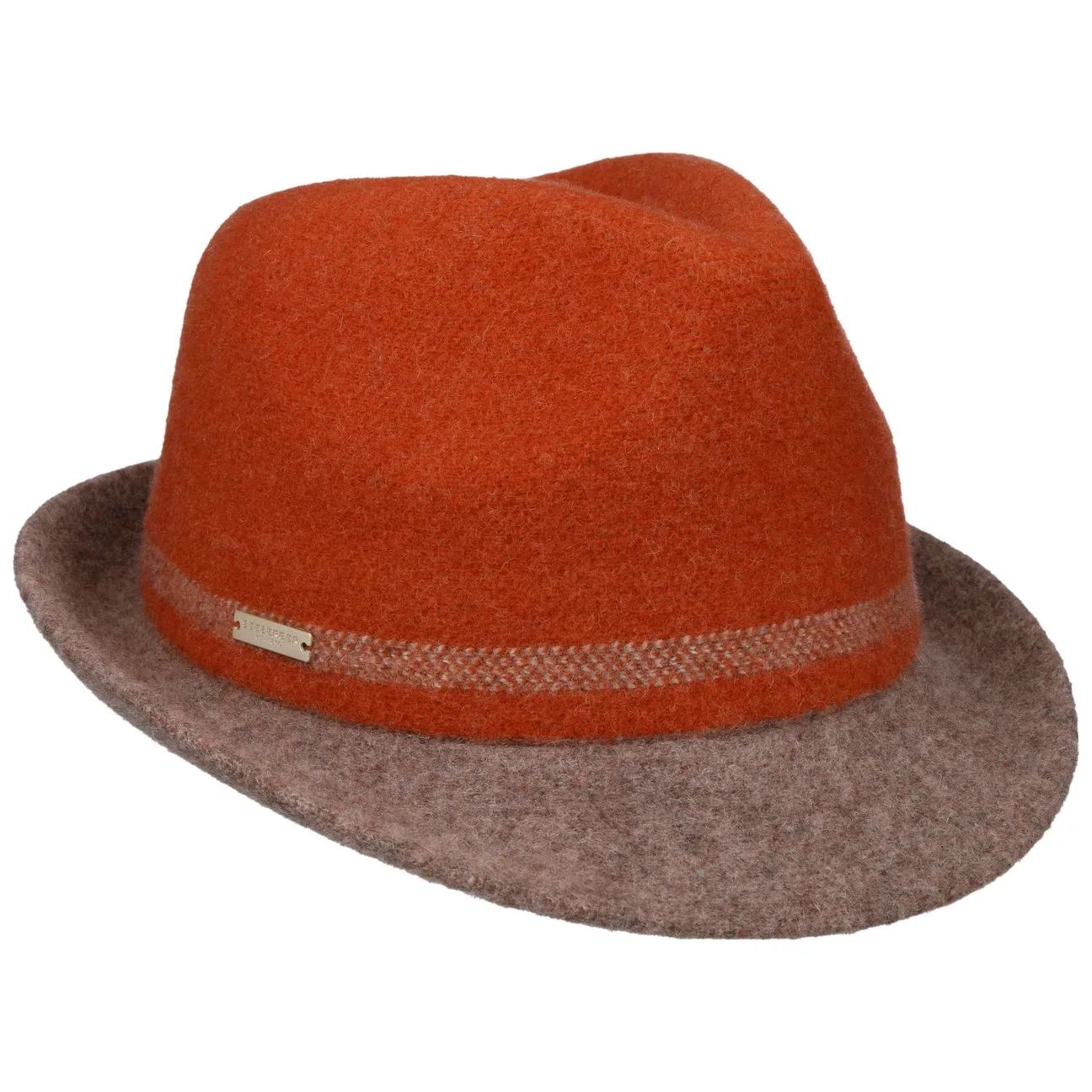 Sabetha Trilby Milled Wool Hat by - rust - Damen - Size: One Size - Seeberger - FashionsVida