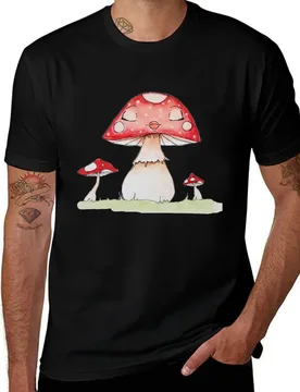 Sleeping Mushroom Girl in a Garden T-Shirt cotton t shirt man T-Shirt - Aliexpress - FashionsVida