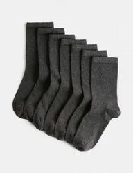 Pack School Socks (6 Small-10½ Large) Grey male
