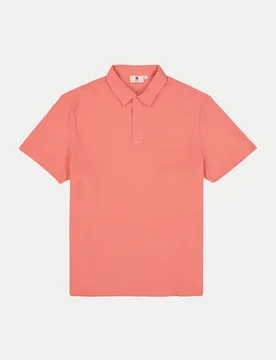 Pique Poloshirt mit Brustlogo Rosa L - Garcia - FashionsVida