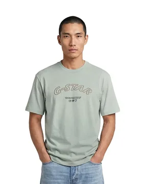Maglietta A Maniche Corte D30688-e385 Pale Green S - G-Star - FashionsVida
