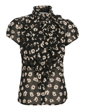 SAINT TROPEZ Blusa ecru / negro