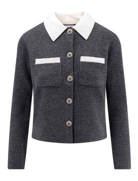 Cardigan In Misto Lana