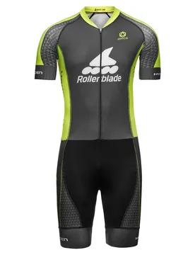 Combinaison à Manches Courtes Race Black / Neon Yellow M Homme - Rollerblade - FashionsVida
