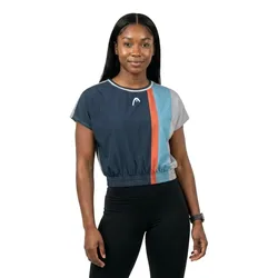 Padel Crop Short Sleeve T-shirt Navy XL