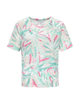 Ausbrenner Palmenblätter-Druck D Sh female - 38 - FashionsVida