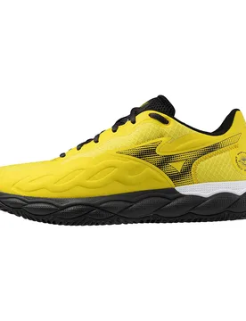 Wave Enforce Court Padel Shoes Vibrant Yellow / Black / BlackSand UK 7 - Mizuno - FashionsVida