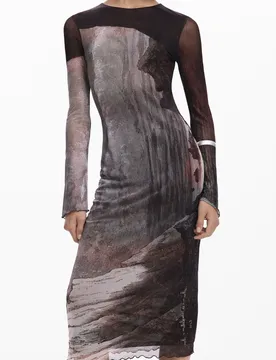 Damen KLEID Braun 25WWVK01_MA6044