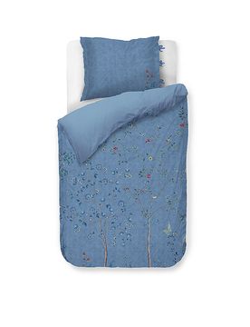 Ropa de cama de percal DESI GARDEN 70x90cm/140x200cm Azul azul