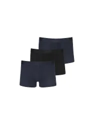 Pants 3er Pkg. open blue bleu M