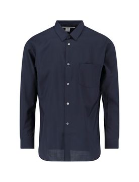 Wool Tailored Button-Up Shirt