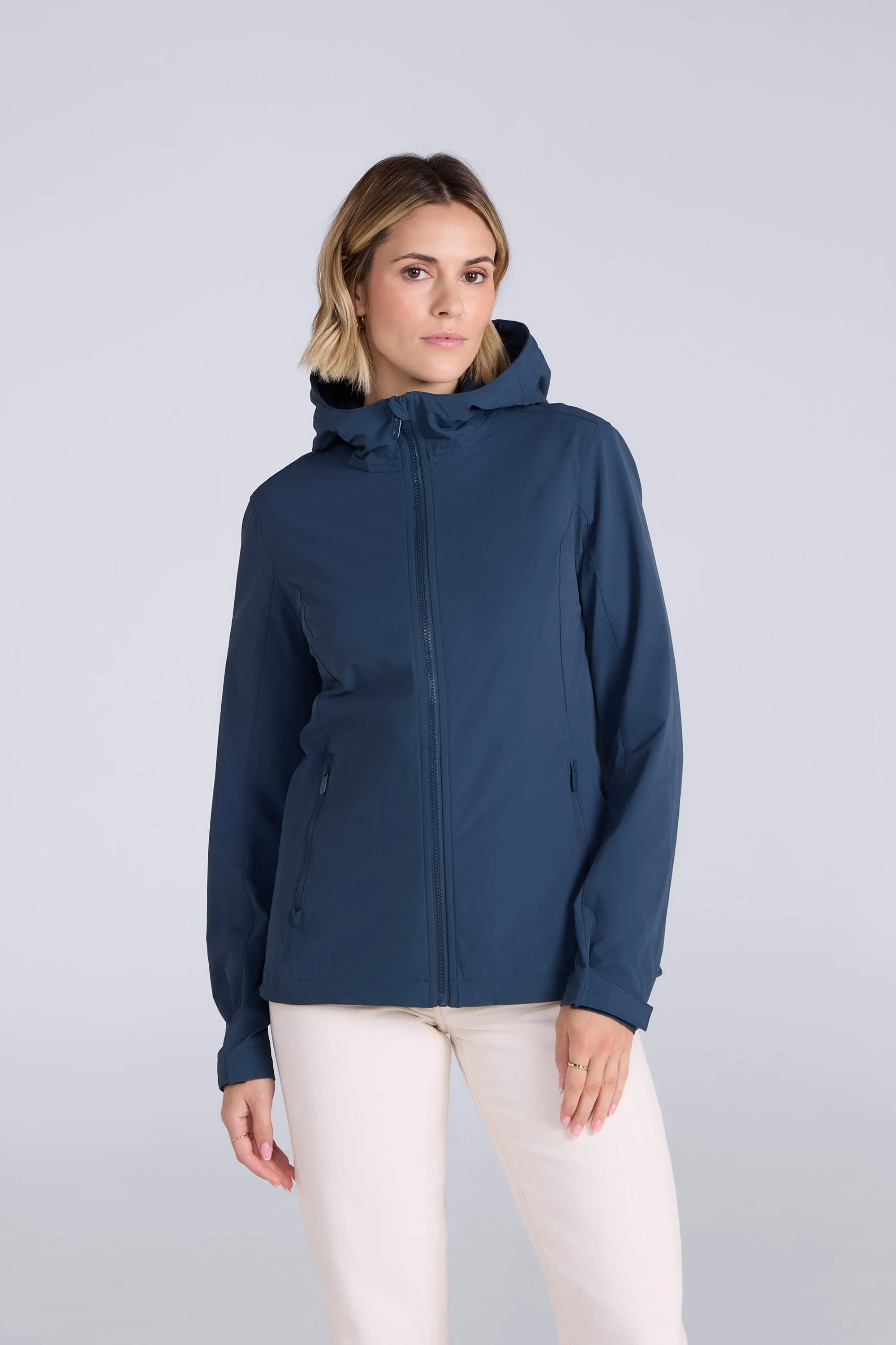 Torino Womens Packable Jacket - Navy - Navy - Size: 8 - Animal - FashionsVida