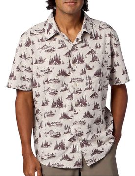 Airexchange camisa montaña manga corta hombre Marron
