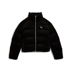 Winterjacke - WARDROBE ESS Corduroy Puffer Jacket - XS bis XL - für Damen - Größe XS - schwarz - Frauen - female