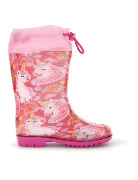 Stivali da pioggia rosa con unicorni Unicorn S8010176S10 29 - UNICORNO - FashionsVida