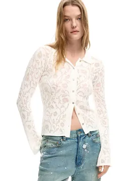 Desigual Damen Hemd Weiß 514690