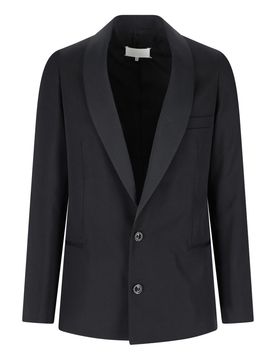 Blazer monopetto in lana vergine