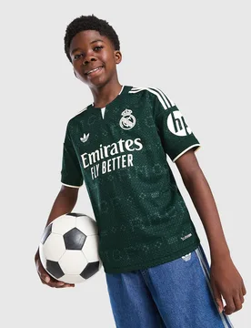 Real Madrid 2026/27 Away Shirt Junior - Verde, verde verde Bambino taglia 9-10Y - Adidas - FashionsVida
