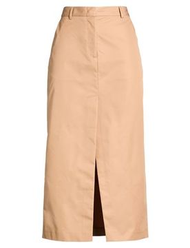Falda midi Mujer Camel S,XS Mujer