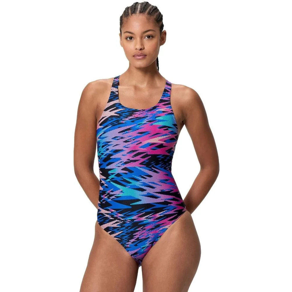 Bañador de natación para mujer Hyperboom Print Medalist One Piece - Speedo - FashionsVida