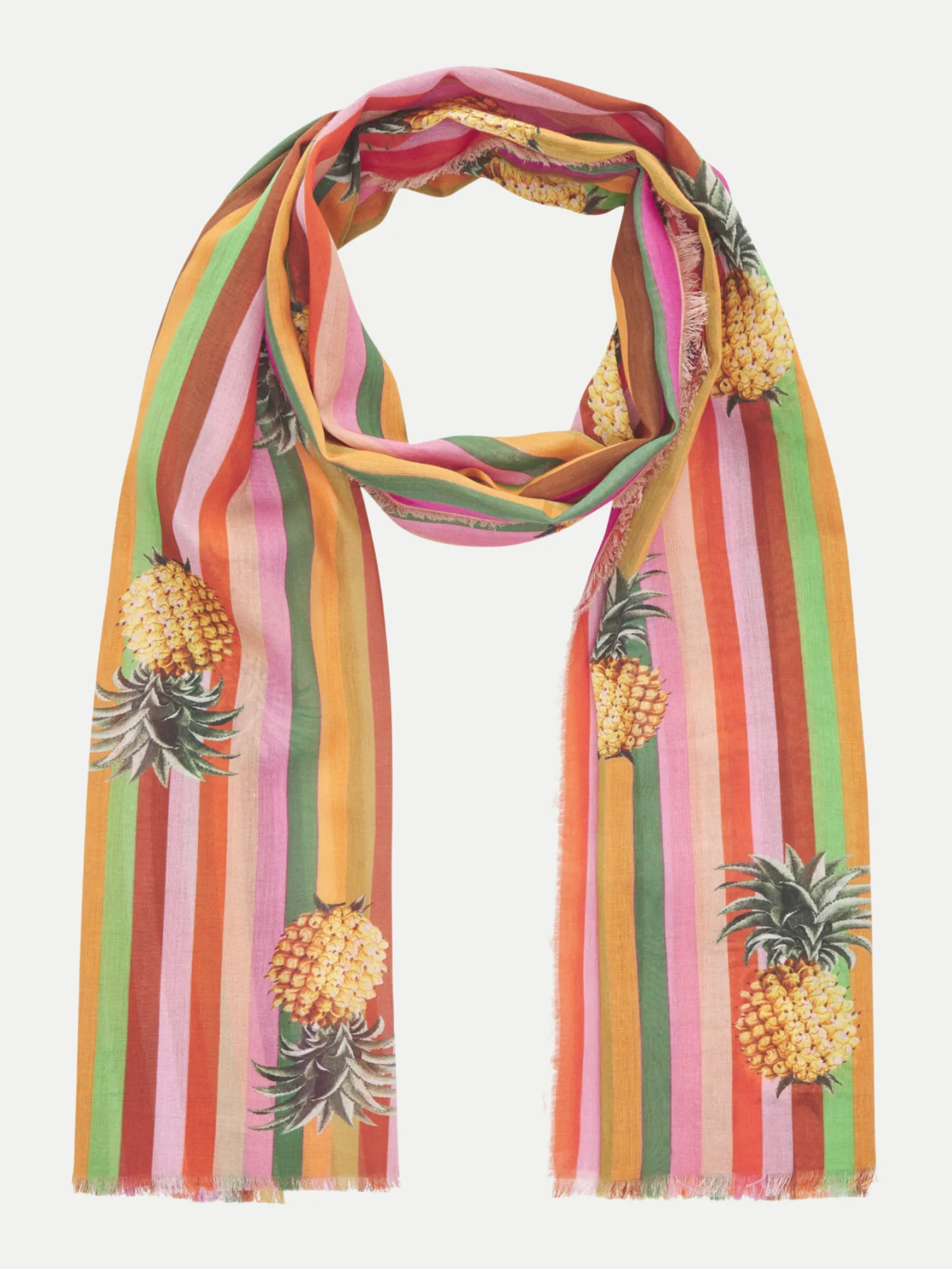 Schal mit Ananas-Print Mehrfarbig - Codello - FashionsVida
