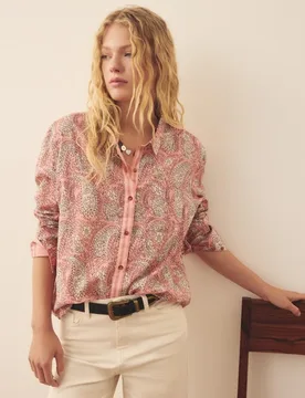Blusa camisera de mujer con estampado - Southern Cotton - FashionsVida