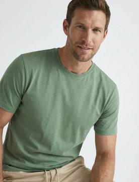 T-shirt basic in cotone - verde