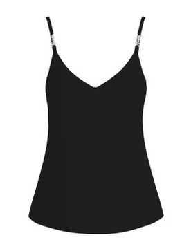 Para mujer. W6GH30W1845 Top Caroline Logo Tank (XS), Poliéster, Sin mangas / Tirantes