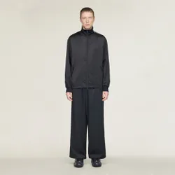 Y-3 SATIN GRADIENT 3 STRIPES TRACK PANTS M Black