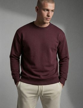 Sinsay - Felpa girocollo - maroon