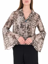 Pinko Blusa in cotone MARRONE 40
