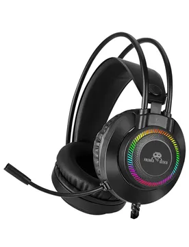 Casque Gaming Dual With Backlit Microphone Black One Size unisex