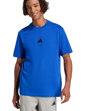 Essentials small logo camiseta manga corta hombre Azul (XL) - Adidas - FashionsVida