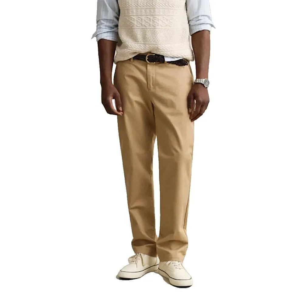 Pantaloni Chino Smart Regular Fit Dark Khaki 34 - Gant - FashionsVida