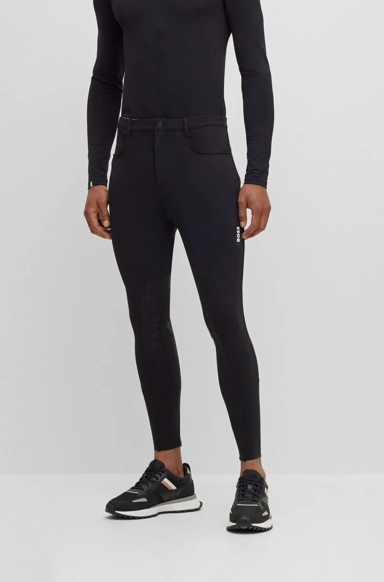 Equestrian Herren Reithose JAMES Kniebesatz, black XL - BOSS - FashionsVida